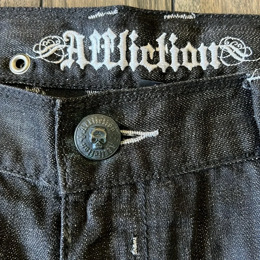 Vintage Affliction 100% cotton baggy jeans 40x34 - Picture 4 of 13